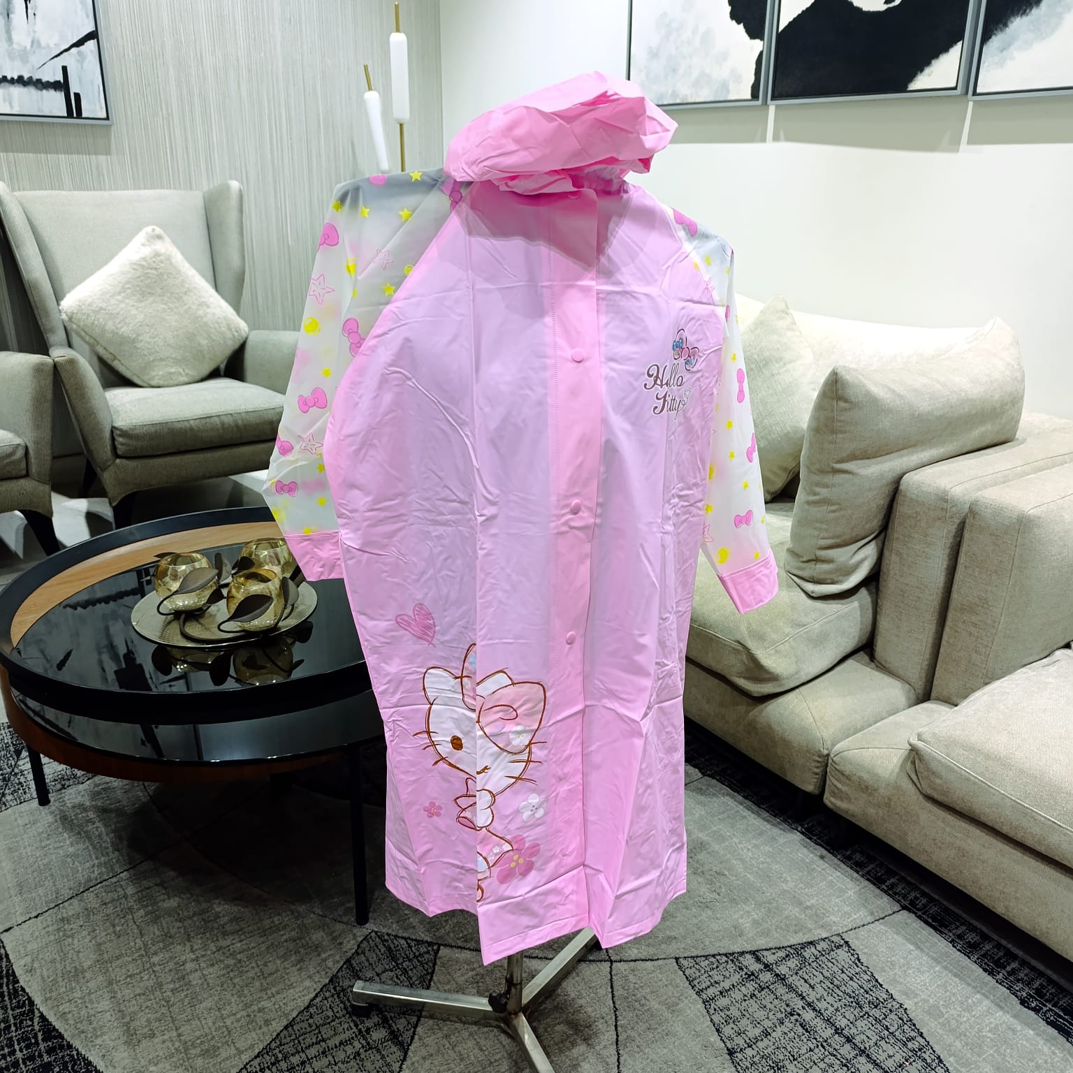 Hello Kitty 3D Super Premium Kids Raincoat (Free Exchange for Size issue)