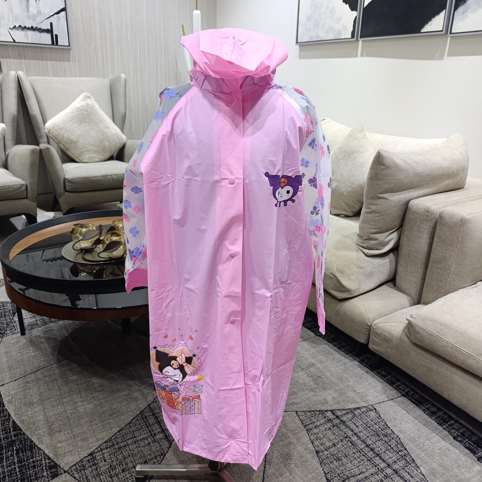 Kuromi 3D Super Premium Raincoat (Exchange Free for size Issue)
