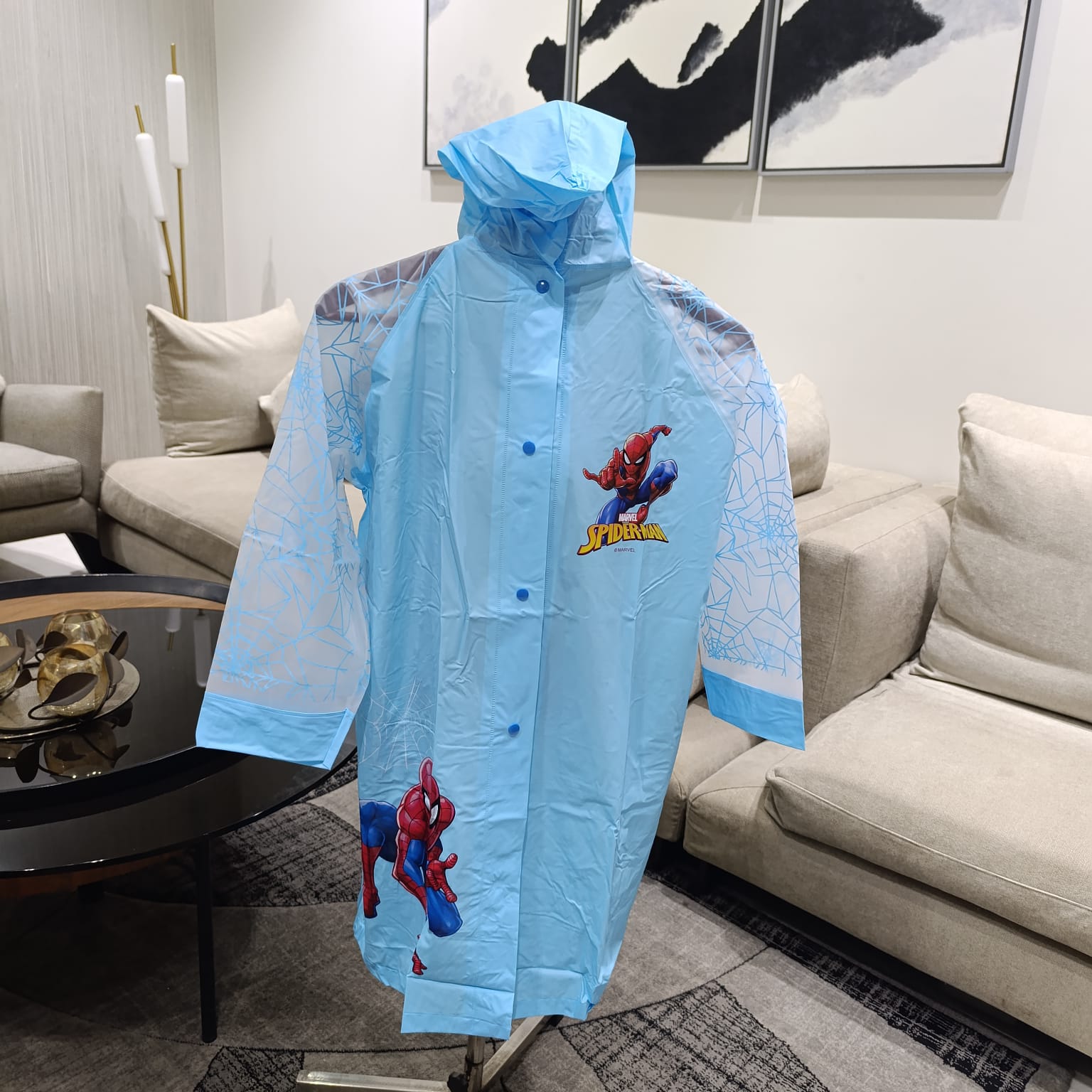 Spiderman 3D Cartoon print Super Premium Raincoat (Free Exchange for Size Issue)